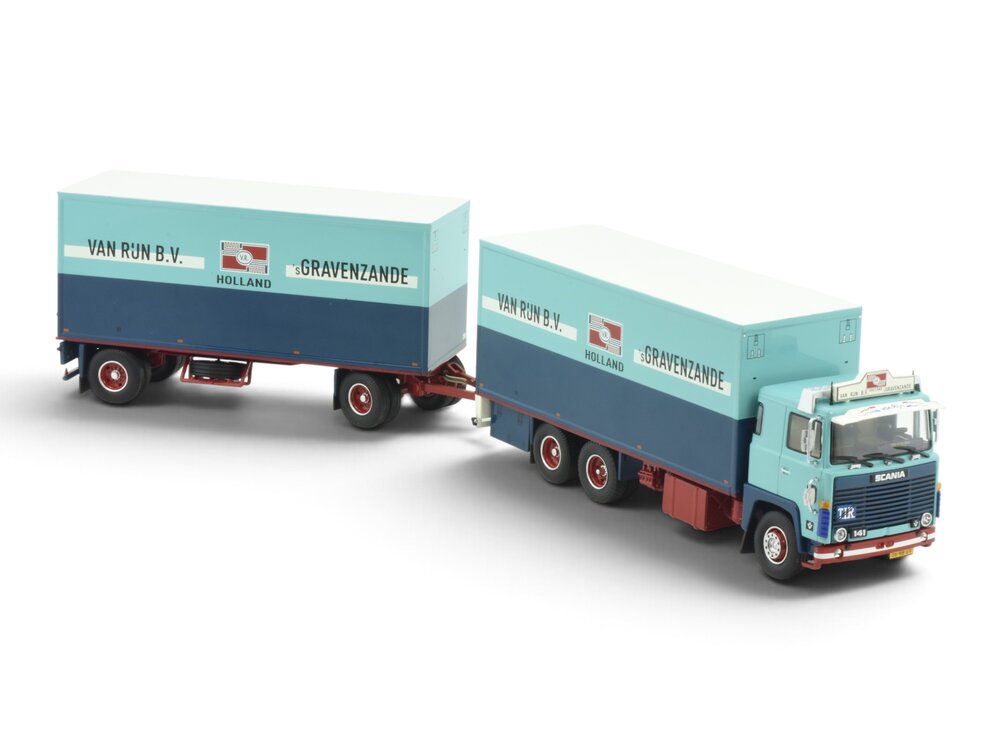 Tekno Tekno Scania 141 motorwagen met 2-assige aanhanger VAN RIJN