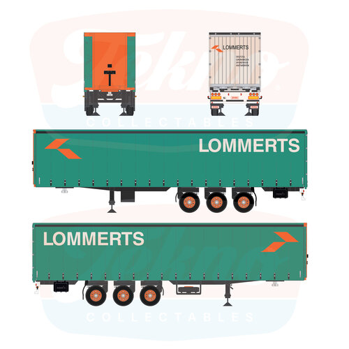 Tekno Tekno 3-axle curtainside trailer LOMMERTS