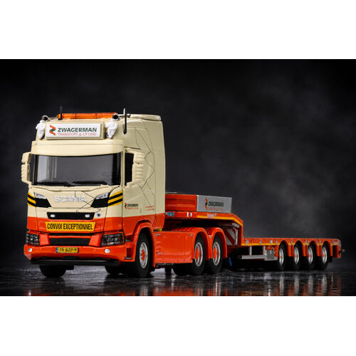 IMC IMC Scania XT 6x4 + 4-axle MCOS Nooteboom semi low loader ZWAGERMAN