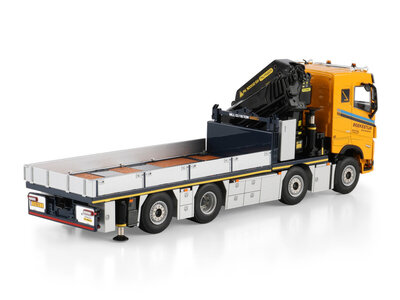 WSI WSI Volvo FH5 sleeper cab  Riged flatbed truck 8x4 with  palfinger PK 92002 SH + jib BOEKESTIJN