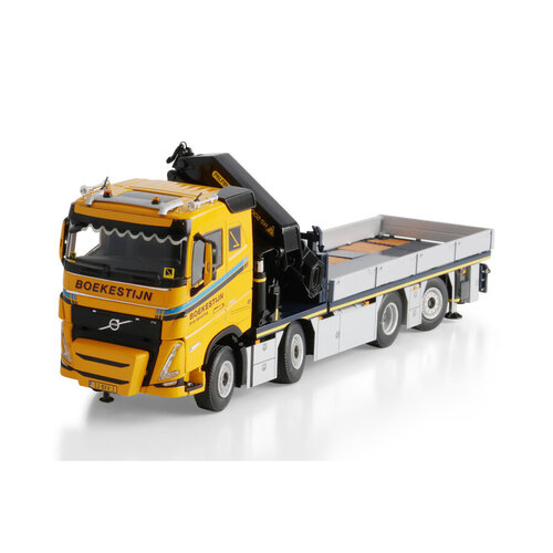 WSI WSI Volvo FH5 sleeper cab  Riged flatbed truck 8x4 with  palfinger PK 92002 SH + jib BOEKESTIJN