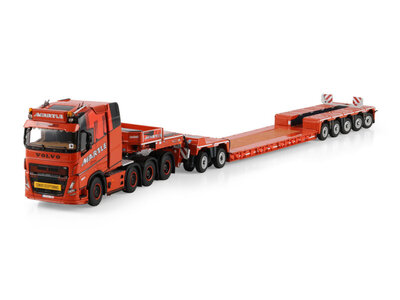WSI WSI Volvo FH5 Globetrotter XL 8x4 with 5-axle lowloader + 2-axle dolly MARTLE