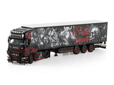 WSI WSI Scania S Highline 4x2 met 3-as schuifzeilen oplegger EL-PATRON