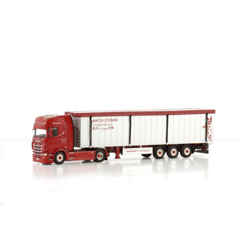 WSI WSI Scania S Highline 4x2 met 3-assige volume trailer STEINER