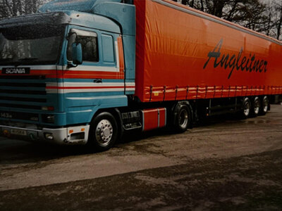 WSI WSI Scania 143M streamline with 3-axle curtainside trailer ANGLEITNER GMBH
