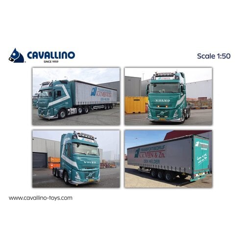 Cavallino Cavallino Volvo FH Aero 6x2 with 3-axle curtainside trailer VAN VEEN TRANSPORT