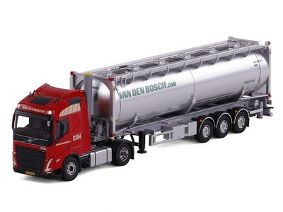 Cavallino Cavallino Volvo FH5 Globetrotter with 3-axle bulkcontainer trailer VAN DEN BOSCH