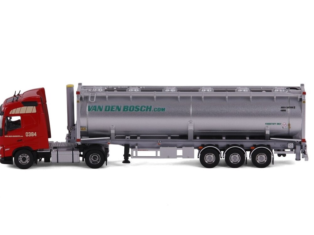 Cavallino Cavallino Volvo FH5 Globetrotter with 3-axle bulkcontainer trailer VAN DEN BOSCH