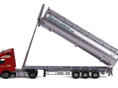 Cavallino Cavallino Volvo FH5 Globetrotter with 3-axle bulkcontainer trailer VAN DEN BOSCH