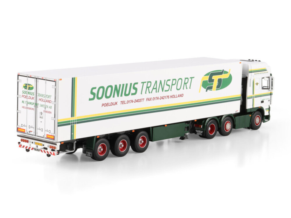 WSI WSI DAF XF95 Super Space cab  6x2 met 3-assige koeloplegger SOONIUS