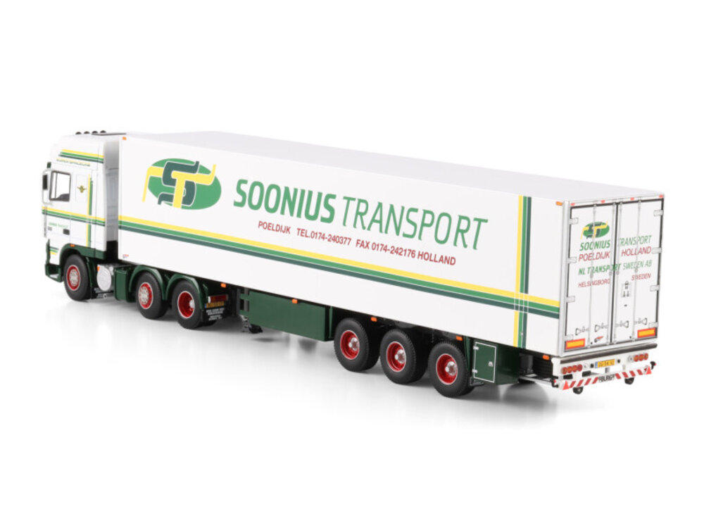 WSI WSI DAF XF95 Super Space cab  6x2 met 3-assige koeloplegger SOONIUS