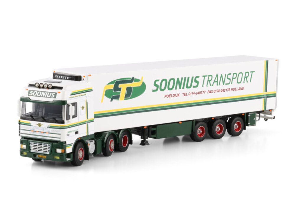 WSI WSI DAF XF95 Super Space cab  6x2 met 3-assige koeloplegger SOONIUS