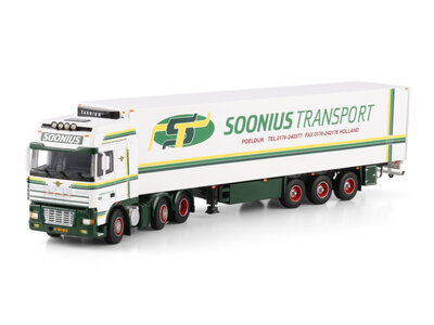 WSI WSI DAF XF95 Super Space cab  6x2 met 3-assige koeloplegger SOONIUS