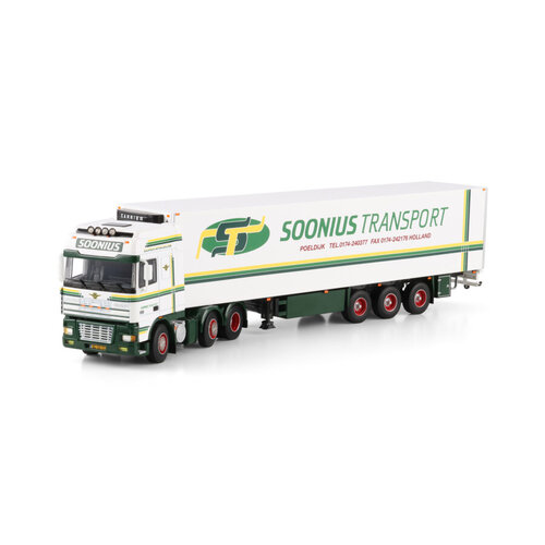 WSI WSI DAF XF95 Super Space cab  6x2 met 3-assige koeloplegger SOONIUS
