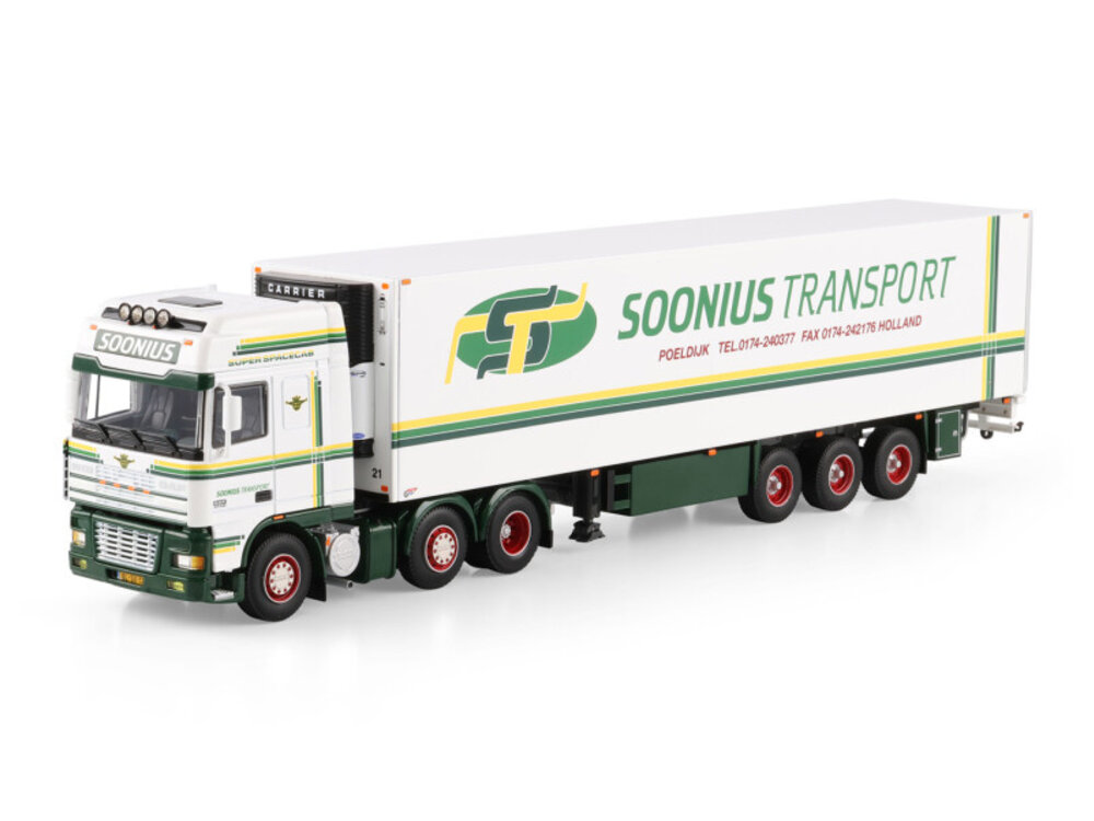 WSI WSI DAF XF95 Super Space cab  6x2 met 3-assige koeloplegger SOONIUS