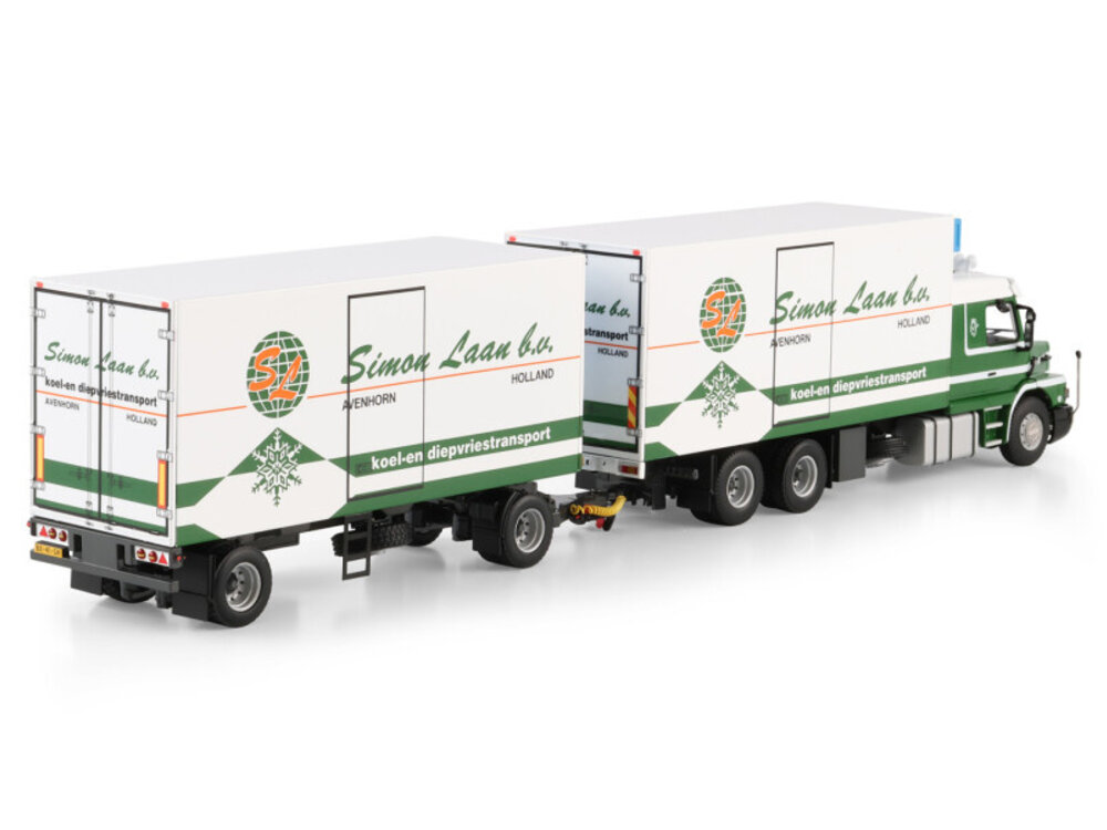 WSI WSI Scania 143H/450 Torpedo 6x2 rigid truck with 2-axle drawbar trailer SIMON LAAN B.V.