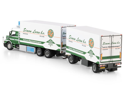 WSI WSI Scania 143H/450 Torpedo 6x2 rigid truck with 2-axle drawbar trailer SIMON LAAN B.V.