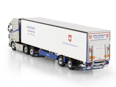 WSI WSI DAF XG 6x2 met 2-assige schuifzeilen oplegger HOCHULI