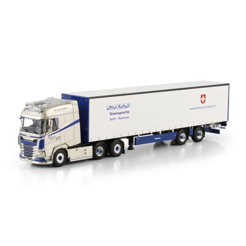 WSI WSI DAF XG 6x2 met 2-assige schuifzeilen oplegger HOCHULI