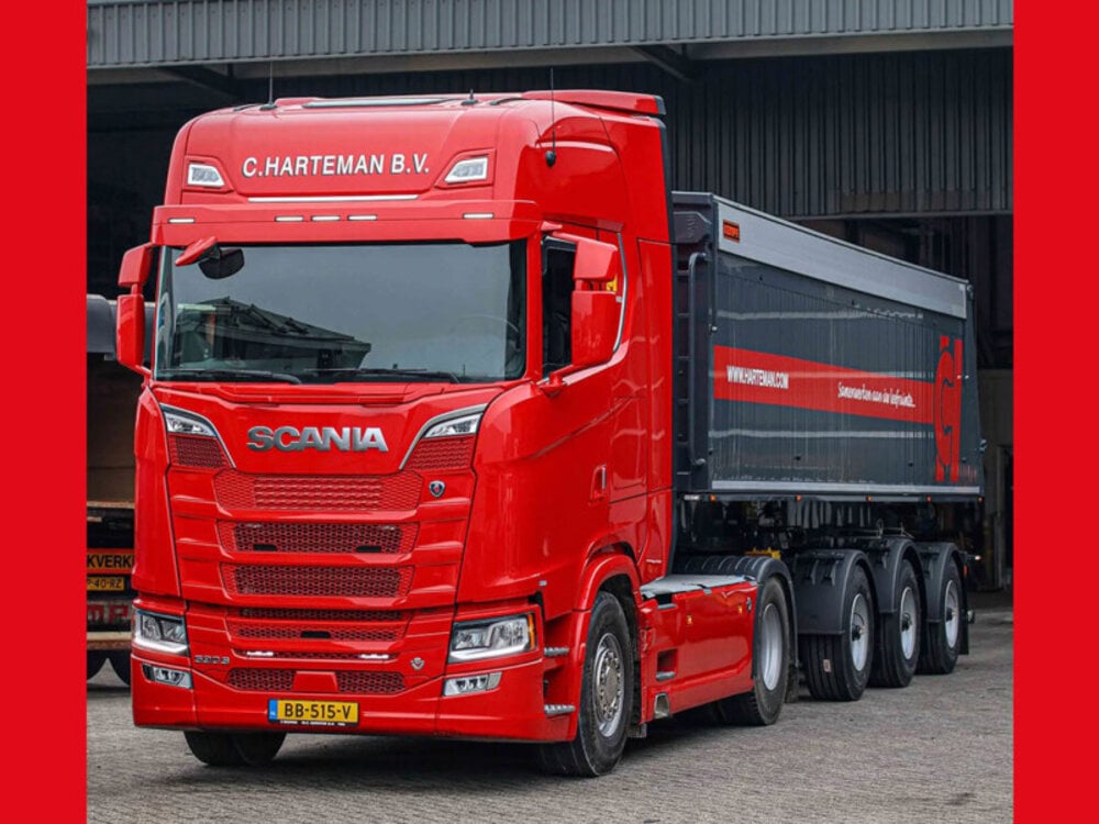 WSI WSI Scania S Highline 4x2 met 3-assige tipper trailer C. HARTEMAN B.V.