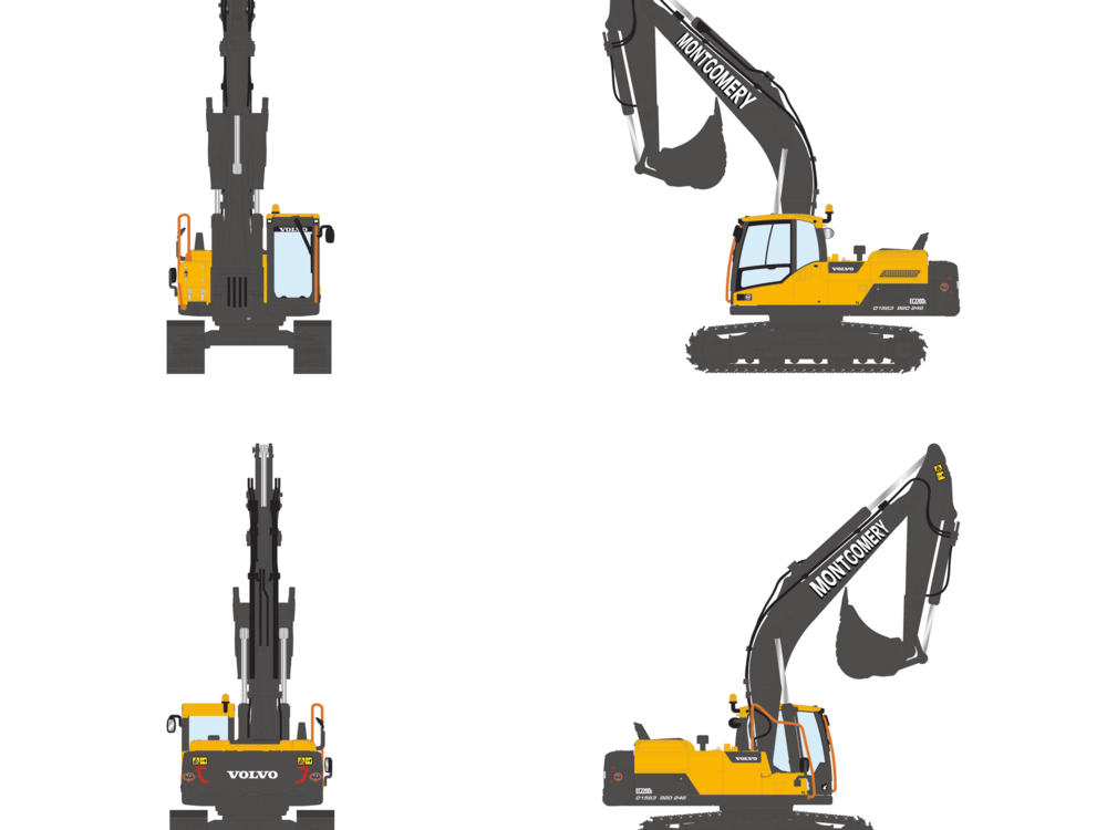 WSI WSI Volvo EC220D crawler excavator K.T. MONTGOMERY