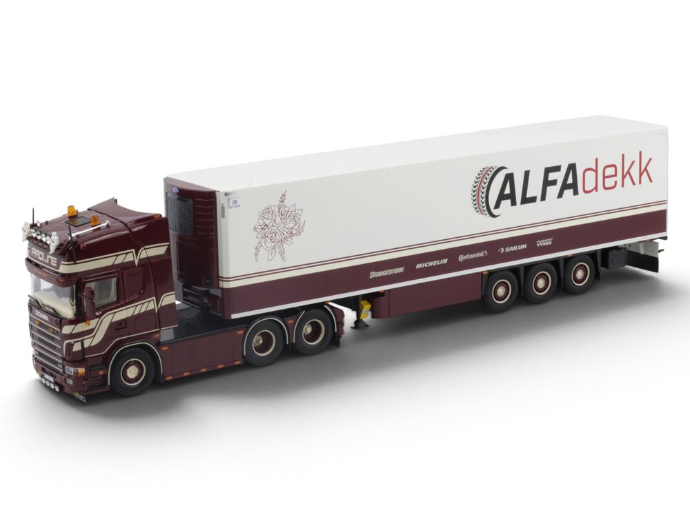 Tekno Tekno Scania 164G-580 Topline met 3-assige koeloplegger PROLINE