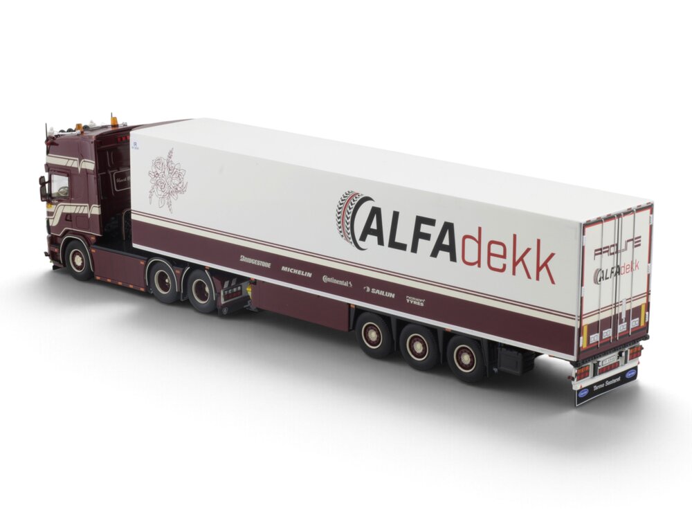 Tekno Tekno Scania 164G-580 Topline with 3-axle reefertrailer PROLINE