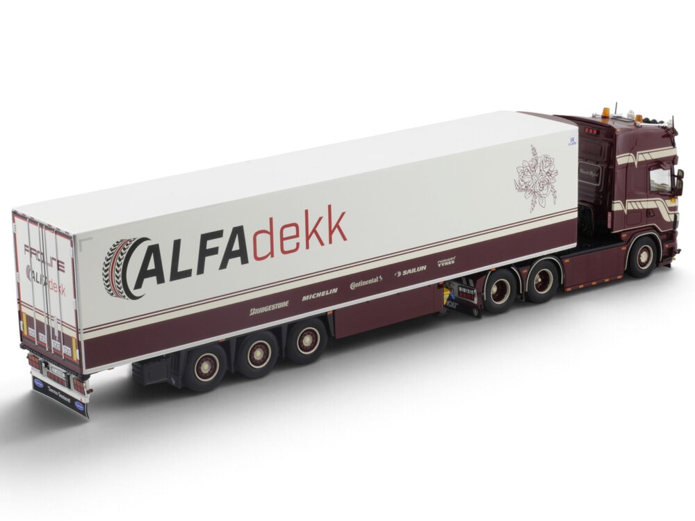 Tekno Tekno Scania 164G-580 Topline met 3-assige koeloplegger PROLINE