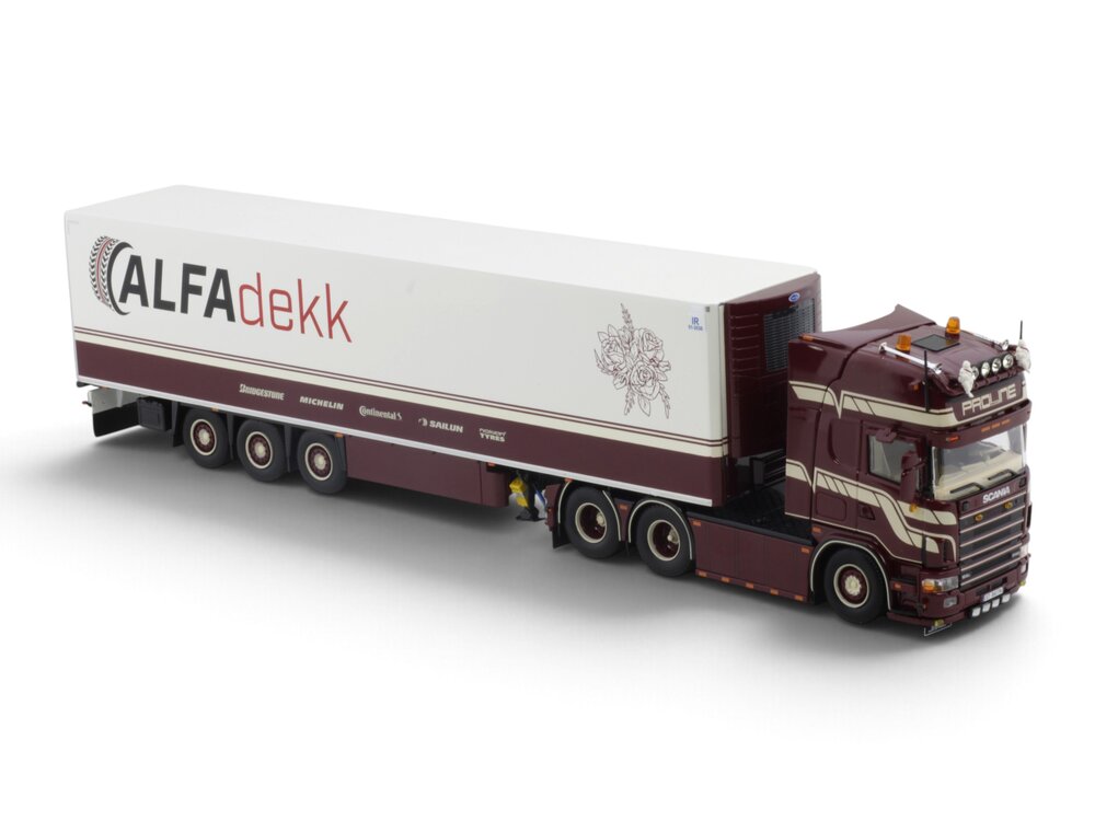 Tekno Tekno Scania 164G-580 Topline with 3-axle reefertrailer PROLINE