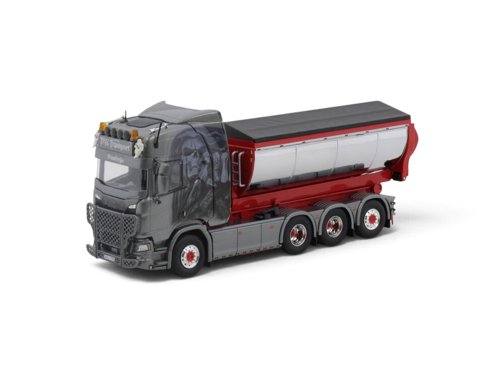 Tekno Tekno Scania Next Gen R-Highline 8x4 haakarm met asfaltcontainer THIZ