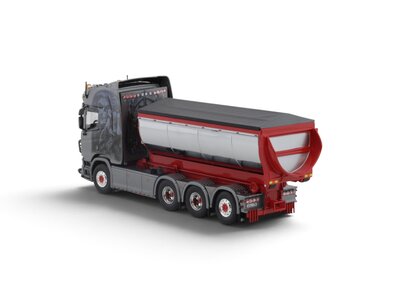 Tekno Tekno Scania Next Gen R-Highline 8x4 haakarm met asfaltcontainer THIZ