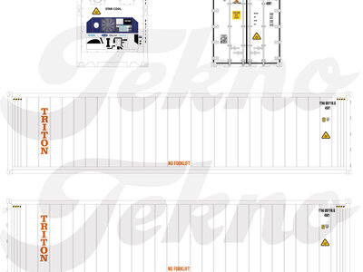 Tekno Tekno single 40ft reefer container TRITON