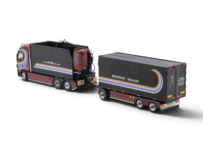 Tekno  Tekno Volvo FH03 Globetrotter Rigid truck with loadcrane + 3-axle trailer PATRICK VAN DER MARK