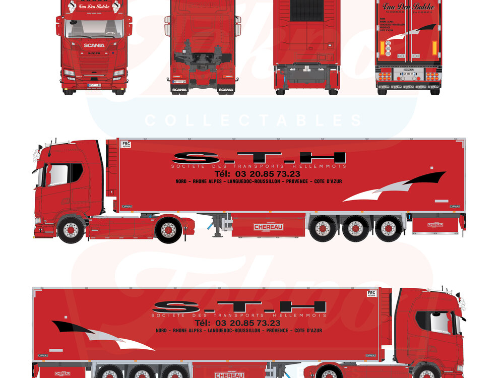 Tekno Tekno Scania NGS Highline with 3-axle curtainside trailer VANDENBULCKE