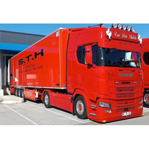 Tekno Tekno Scania NGS Highline met 3-assige schuifzeilen oplegger VANDENBULCKE