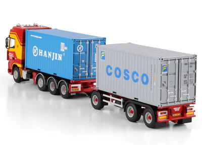 WSI WSI DAF 95XF SSC Rigid truck 8x2  with 3-axle container trailer HENK VLOT TRANSPORT