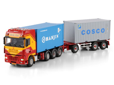 WSI WSI DAF 95XF SSC Rigid truck 8x2  with 3-axle container trailer HENK VLOT TRANSPORT