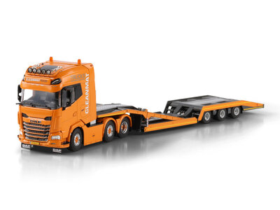 WSI WSI DAF XG+ 6X2 with 3-axle truck transporter CLEANMAT TRUCKS