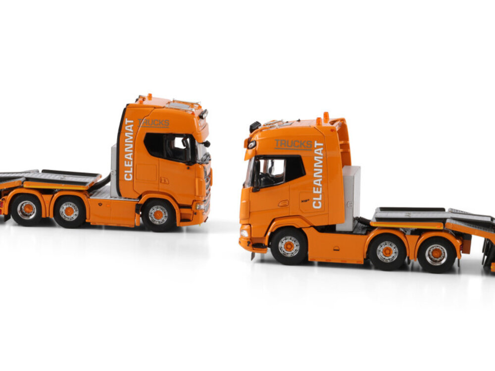WSI WSI DAF XG+ 6X2 with 3-axle truck transporter CLEANMAT TRUCKS