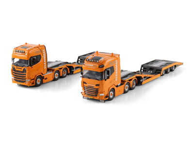 WSI WSI DAF XG+ 6X2 with 3-axle truck transporter CLEANMAT TRUCKS