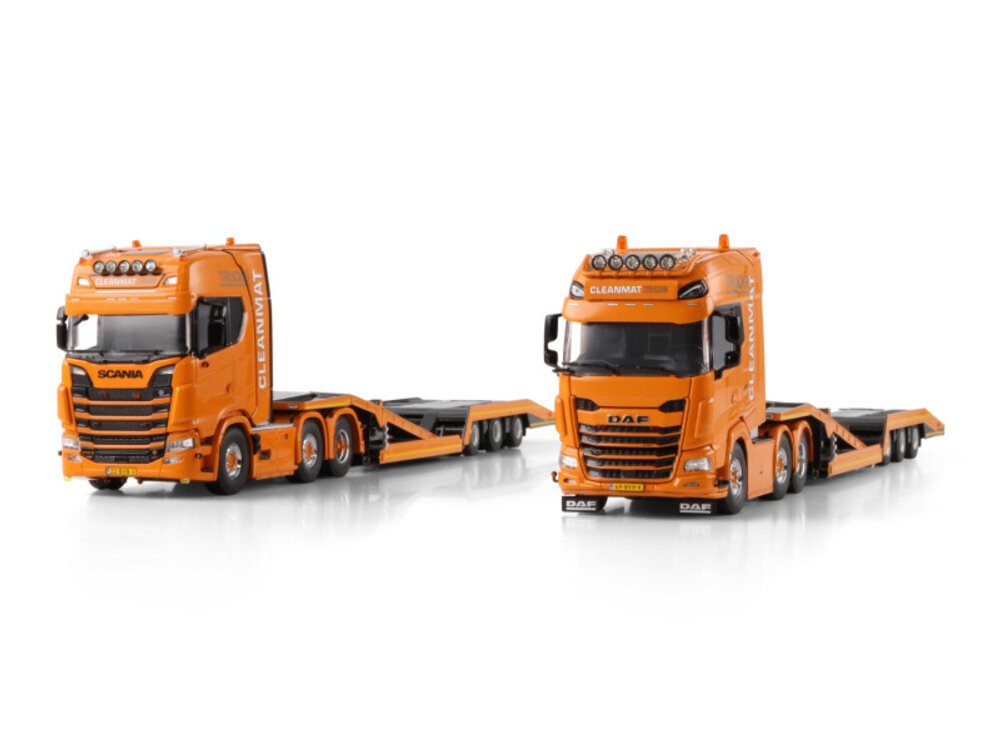 WSI WSI DAF XG+ 6X2 with 3-axle truck transporter CLEANMAT TRUCKS
