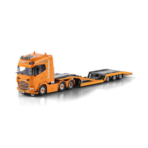 WSI WSI DAF XG+ 6X2 with 3-axle truck transporter CLEANMAT TRUCKS