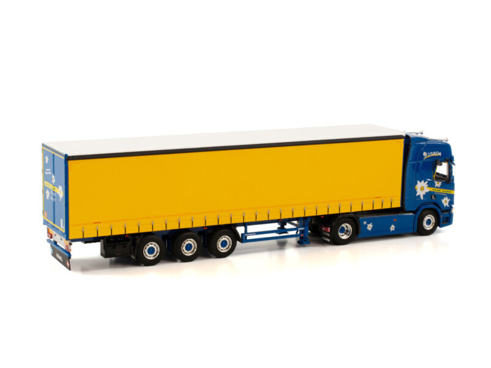 WSI WSI Scania R Highline 4x2 with 3-axle curtainside trailer KURT KALT