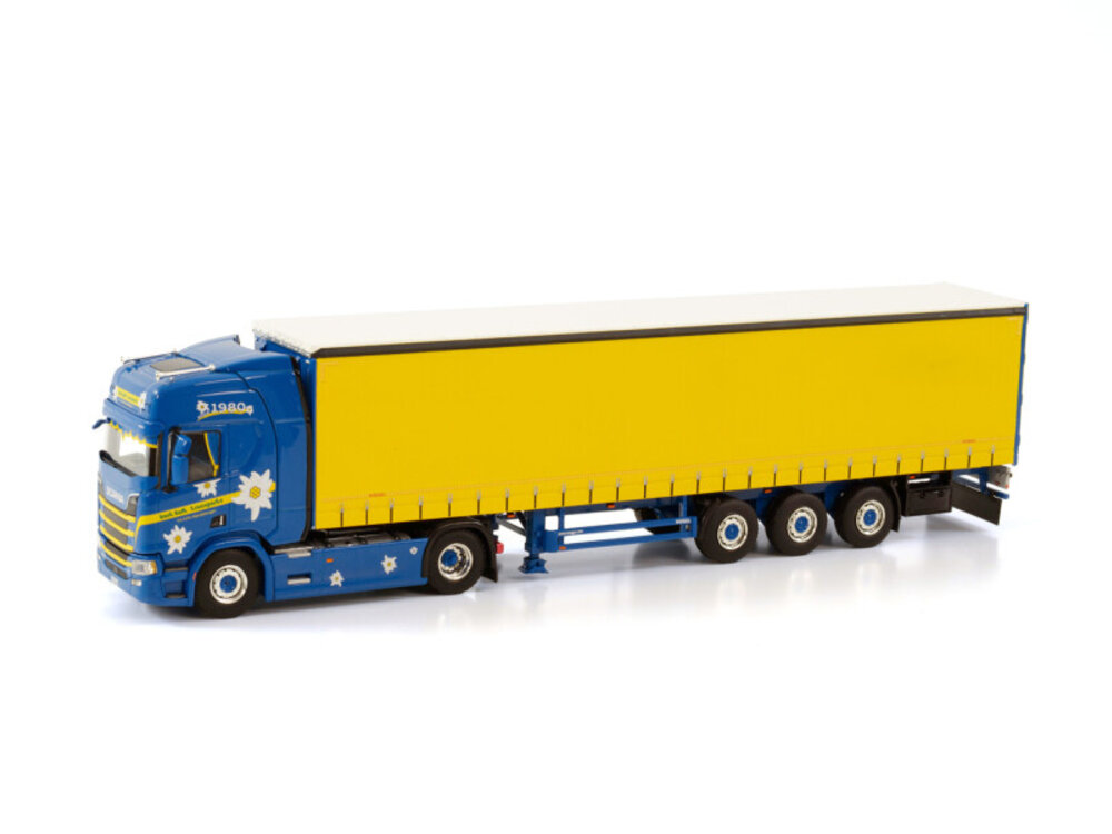 WSI WSI Scania R Highline 4x2 with 3-axle curtainside trailer KURT KALT