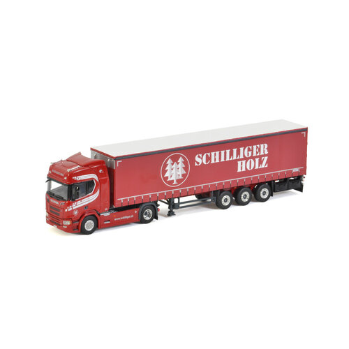 WSI WSI Scania R Highline 4x2 with 3-axle curtainside trailer SCHILLIGER