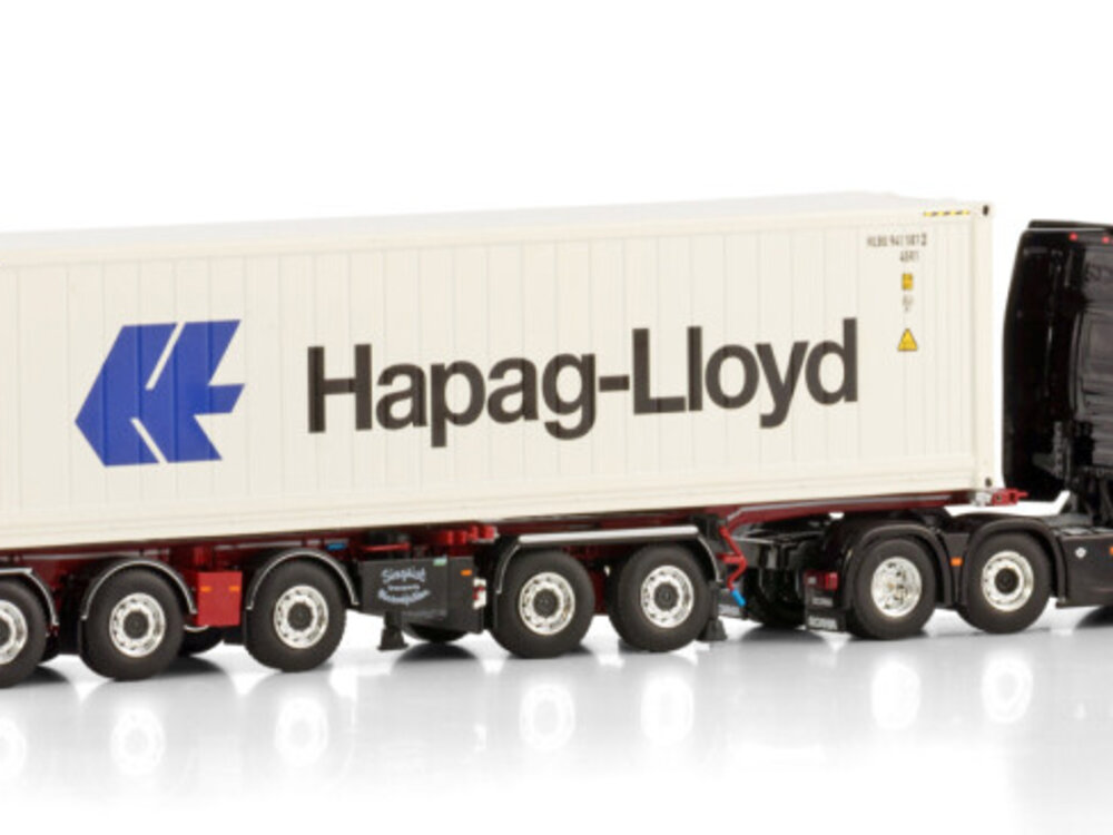 WSI WSI Scania S Highline 6x2  with 5-axle 2 connect combi trailer + 40ft. reefer containers thermoking SIEGRIST