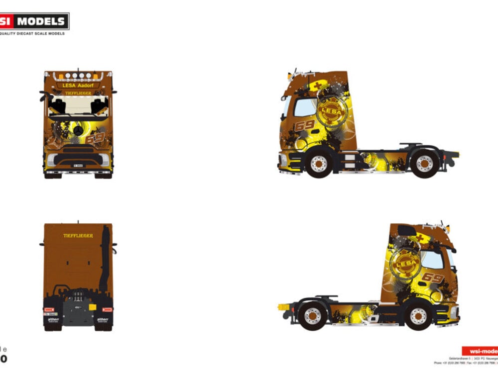WSI WSI Mercedes-Benz Actros L procabin giga 4x2 LESA TRANSPORTE
