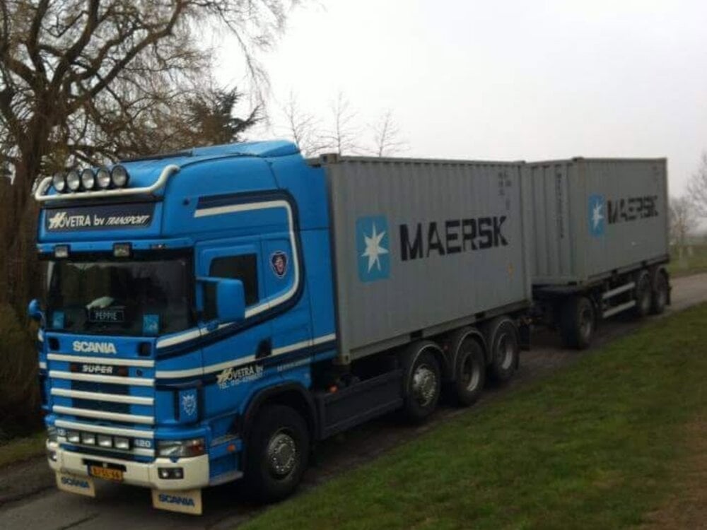 Tekno Tekno Scania 4-serie Topline 8x2 containercombi HOVETRA