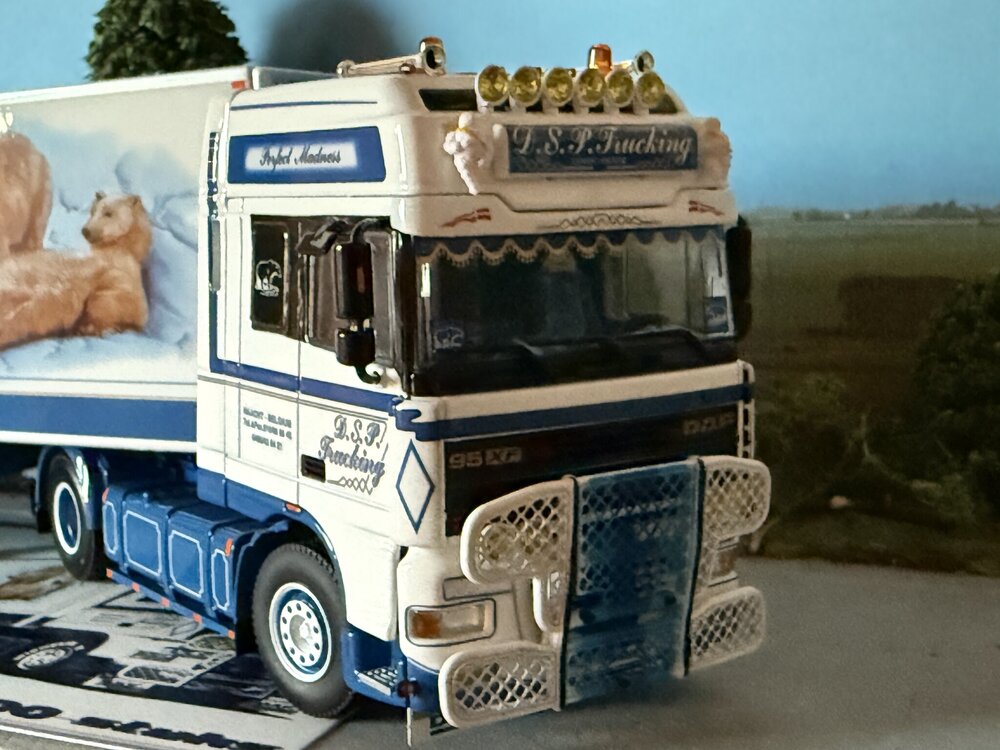 WSI WSI "Exclusive" DAF 95 Super Space Cab 4x2 with 3-axle reefer trailer D.S.P. Trucking