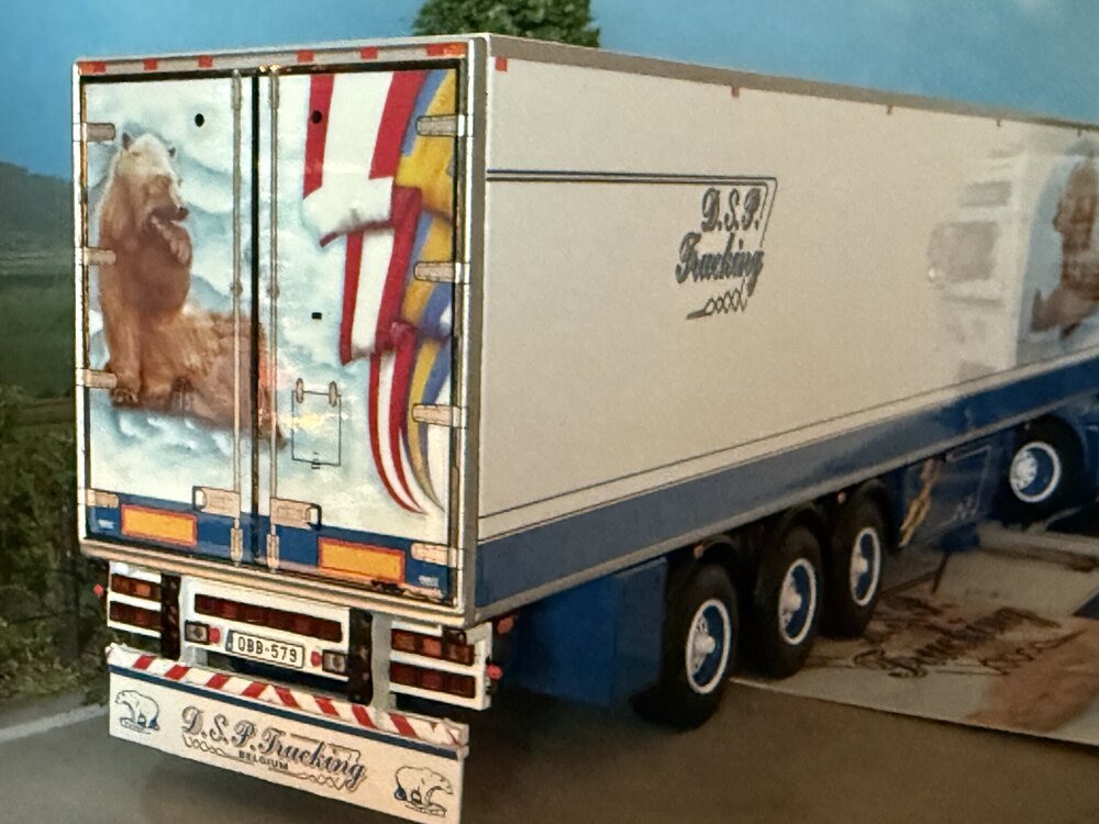 WSI WSI "Exclusive" DAF 95 Super Space Cab 4x2 with 3-axle reefer trailer D.S.P. Trucking